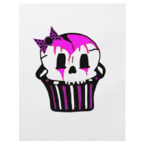 purple and pink skull cupcake flyers