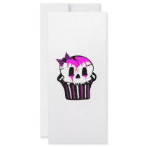 purple and pink skull cupcake rack cards by Scarlet_designs purple and pink skull cupcake rack cards