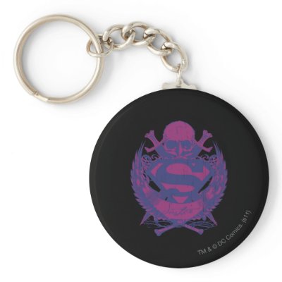 Purple and Pink Skull keychains