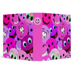 PURPLE AND PINK SMILEY FACES COLLAGE BINDER