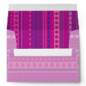 Purple and Pink Stripy Stars and Spots Pattern zazzle_envelope