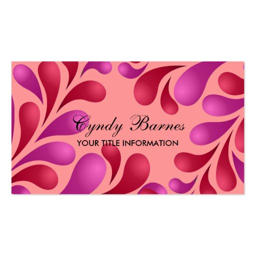 Purple and Red Business Card