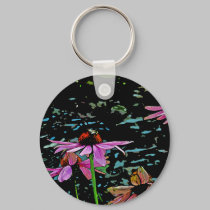 Purple and Red Keychain