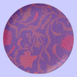 Purple and Red Vintage Damask Plate plates