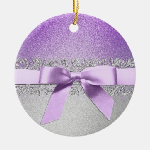 purple and silver bow christmas ornament zazzle purple and silver bow christmas ornament zazzle