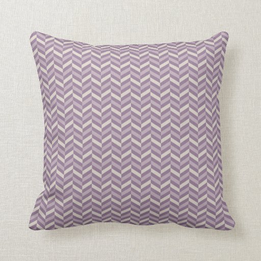 Purple and Tan Herringbone Pattern Throw Pillow Zazzle