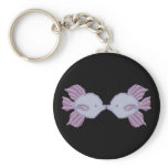 Purple and Violet Kissing Fish Keychain