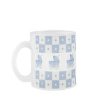 Purple and White Baby Carriage Frosted Glass Mug Purple and White Baby Carriage Frosted Glass Mug