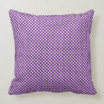 Purple and White Checkered American Jo Pillow Purple and White Checkered American Jo Pillow