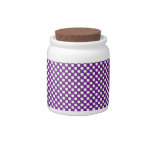 Purple and White Checkered Candy Jar Purple and White Checkered Candy Jar