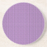Purple and White checkered Coaster Purple and White checkered Coaster
