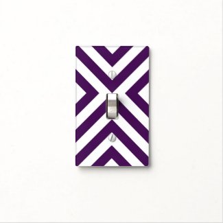 Purple and White Chevrons