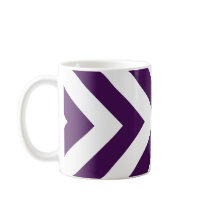 Purple and White Chevrons mugs