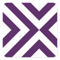 Purple and White Chevrons stickers