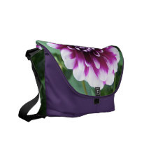 Purple and White Dahlia Commuter Bags