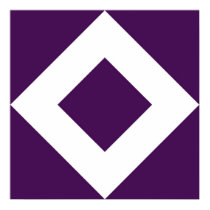 Purple and White Diamond Pattern posters