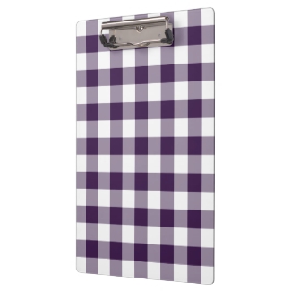 Purple and White Gingham Pattern