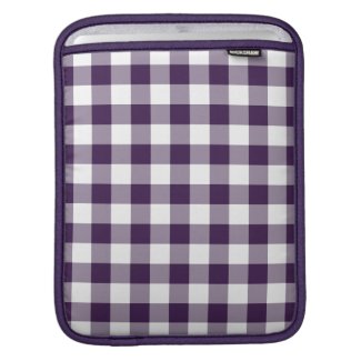 Purple and White Gingham Pattern rickshawsleeve