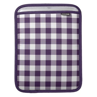 Purple and White Gingham Pattern