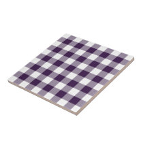 Purple and White Gingham Pattern tiles
