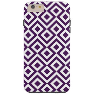 Purple and White Meander iPhone 6 Plus Tough Case