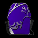 Purple and White Messenger Bag messenger bags