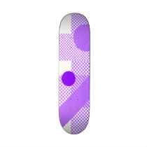 Purple and white mix & match skateboard