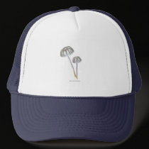 Purple and White Mushrooms Hat hats