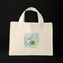 Purple and White Mushrooms with small Daisies bags