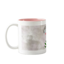 Purple and White Mushrooms with small Daisies mugs