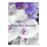 Purple and White Orchids Bridal Shower Invitation