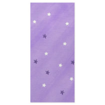 Purple and White Stars, Custom Menu Cards Rack Card