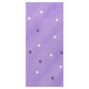 Purple and white stars, menu cards rackcard