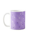 purple and white stars mug mug