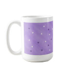 Purple and white stars mug mugs