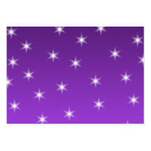 Purple and White Stars, Pattern. Business Card Template