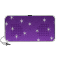 Purple and White Stars, Pattern. Speaker