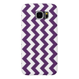 Purple and White Zigzag Samsung Galaxy S6 Cases