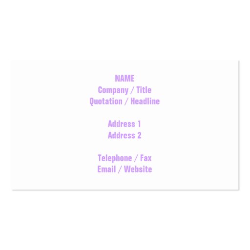 Purple and White Zigzag Stripes. Business Card Template (back side)