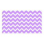 Purple and White Zigzag Stripes. Business Card Template