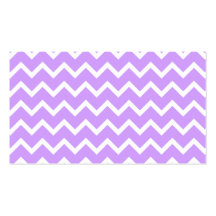 Purple and White Zigzag Stripes. Business Card Template