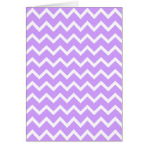 Purple and White Zigzag Stripes. Greeting Cards