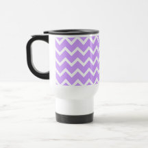 Purple and White Zigzag Stripes. Mug