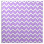 Purple and White Zigzag Stripes. Napkins