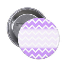 Purple and White Zigzag Stripes. Pinback Buttons