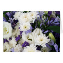Purple and Whites Card