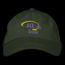 Purple and Yellow Ace Gear Embroidered Hat embroidered hats