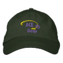 Purple and Yellow Ace Gear Embroidered Hat embroidered hats by cdcootie Purple and Yellow Ace Gear Embroidered Hat embroidered hats