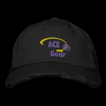 Purple and Yellow Ace Gear Embroidered Hat embroidered hats