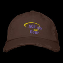 Purple and Yellow Ace Gear Embroidered Hat embroidered hats